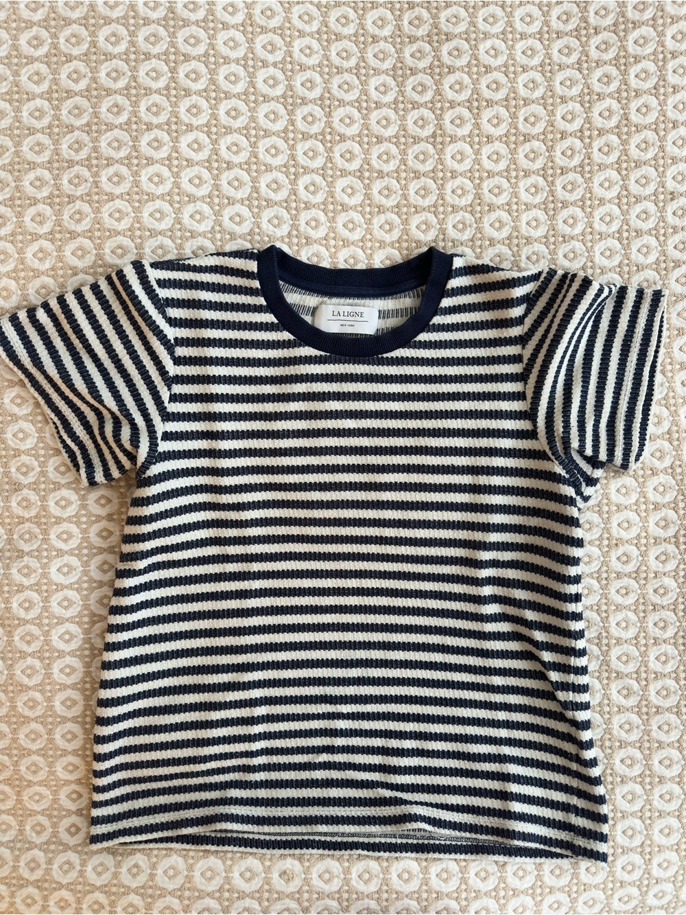La Ligne Short Sleeve Striped Shirt